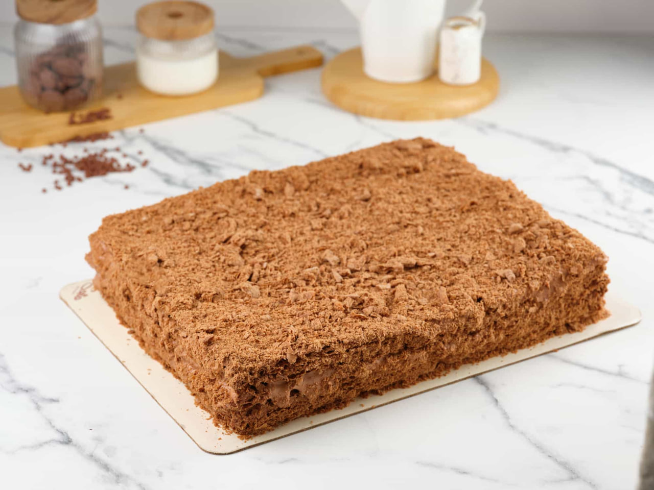 Торт Наполеон шоколадный