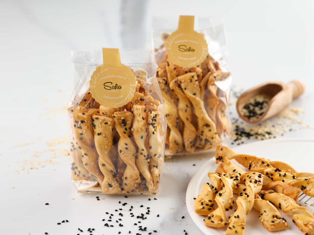 Гриссини в мини упаковке