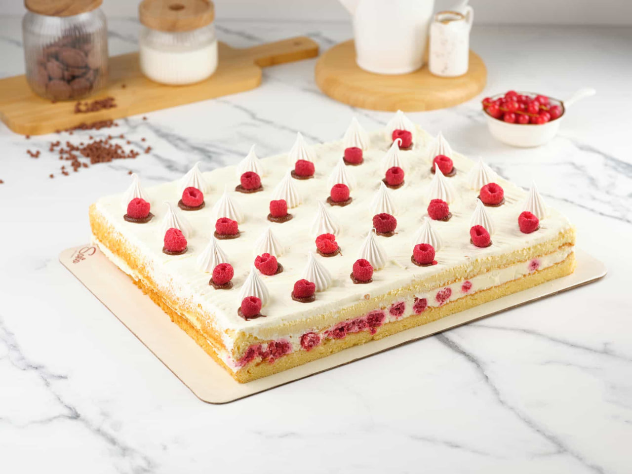 Торт прямоугольный Ягода Малинка