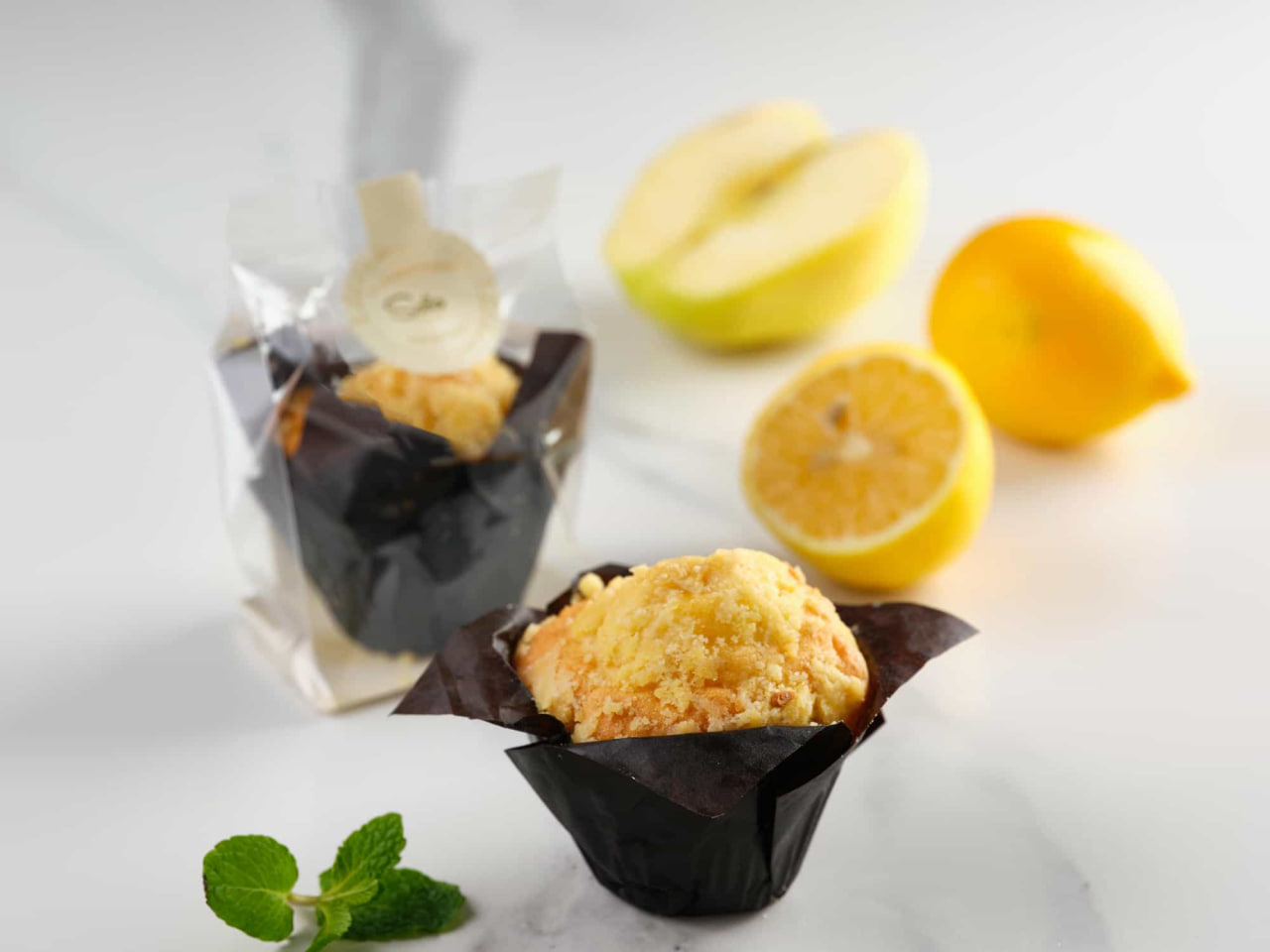 Маффин с лимоном и яблоком