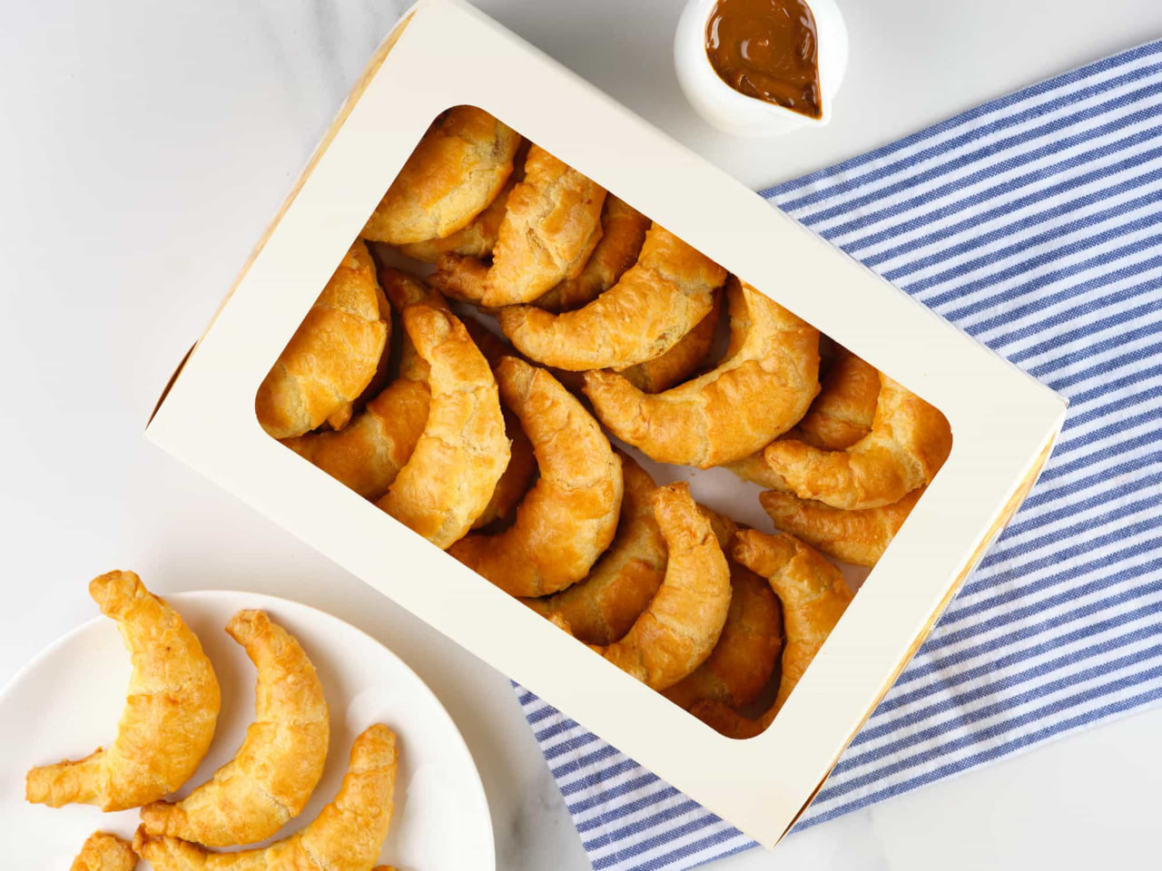 Печенье Рогалики со сгущенкой в упаковке