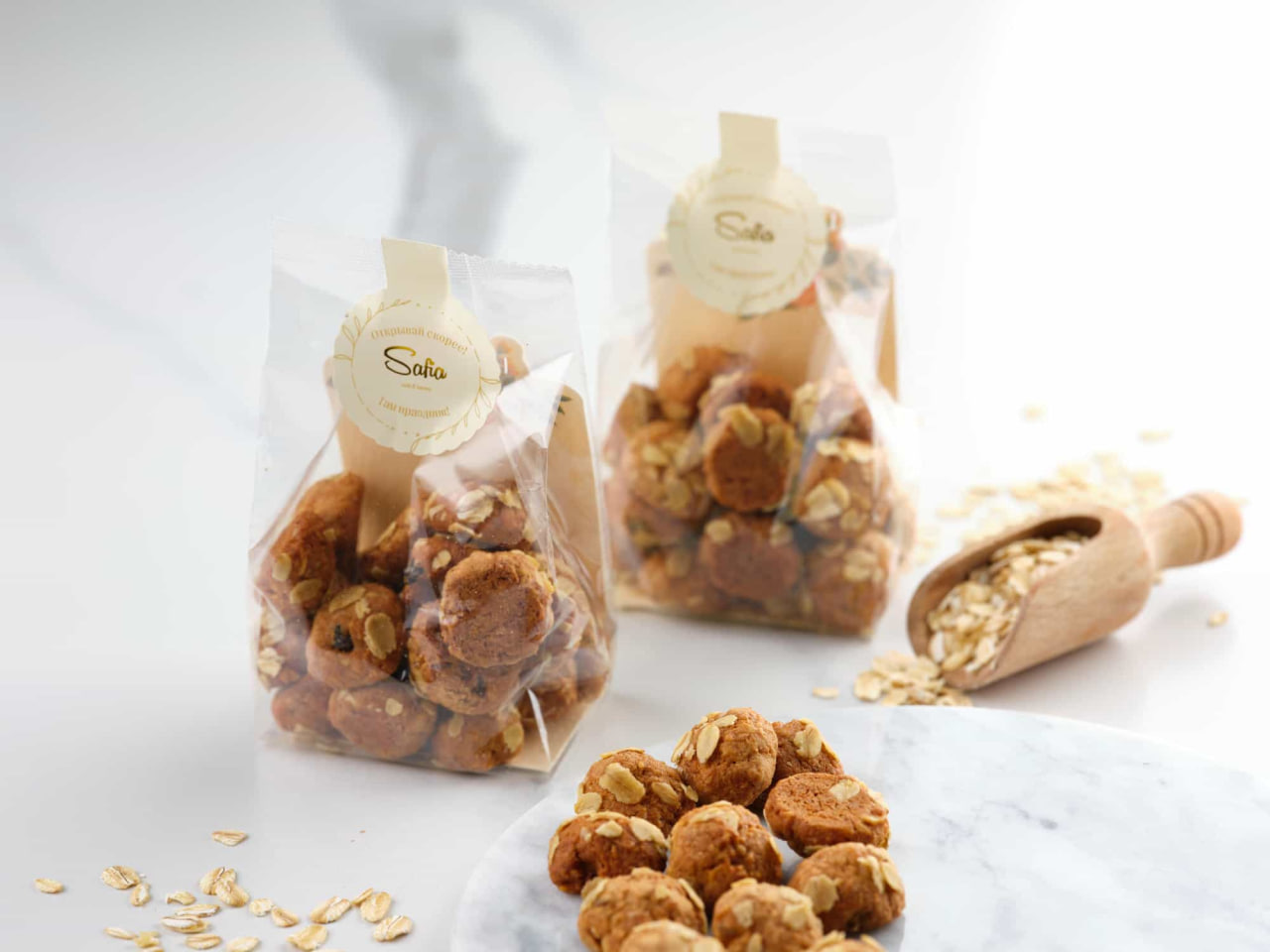 Мини печенье Овсяное в упаковке