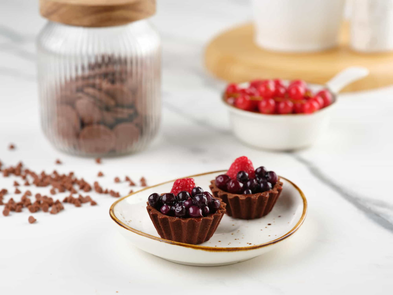 Мини тарталетка шоколадная