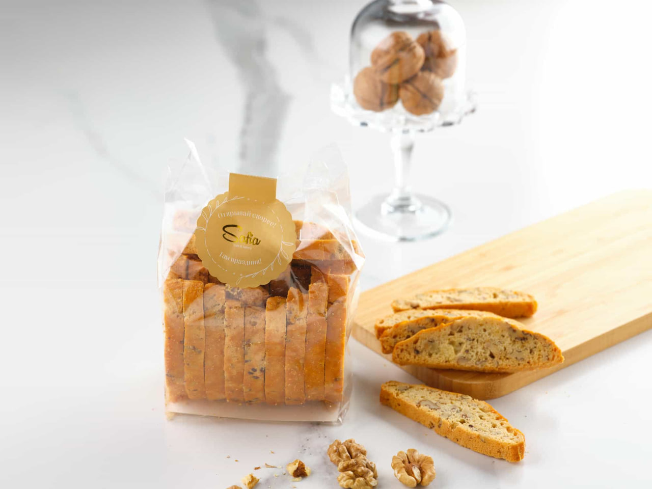 Печенье Бискотти в упаковке